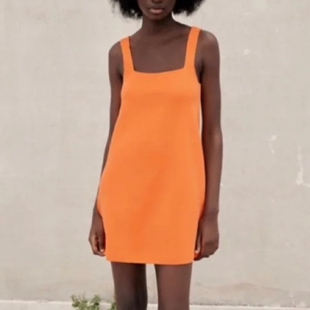 Zara Orange Knit Dress